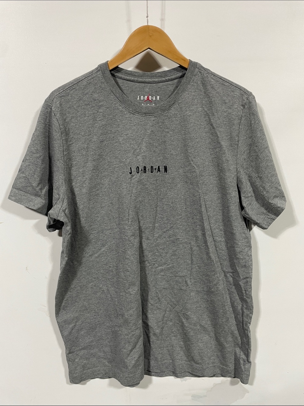 Jordan Men's Gray Logo Short Sleeve Crew Tee